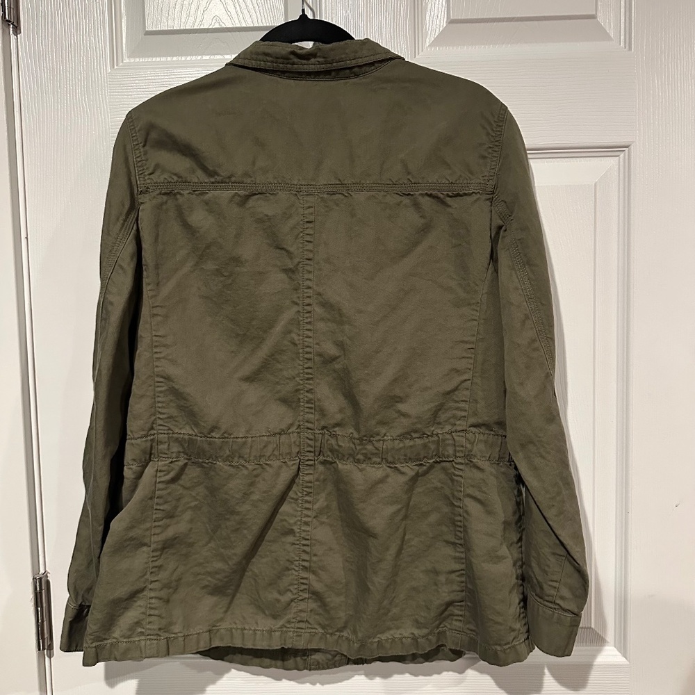 Talbots Green Utility Jacket Women's size Large - Picture 2 of 4